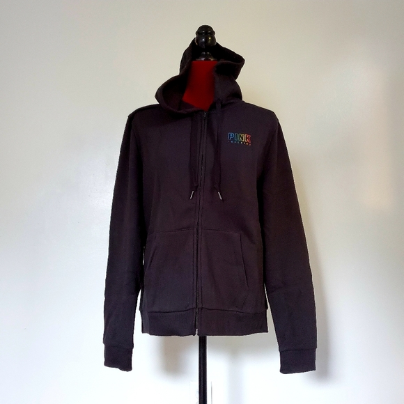 VS PINK RAINBOW FULL ZIP NWT - Picture 7 of 8